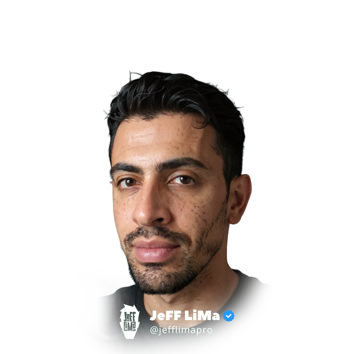 Logo e retrato de Jeff